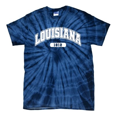 Louisiana Collegiate Style 1812 Tie-Dye T-Shirt