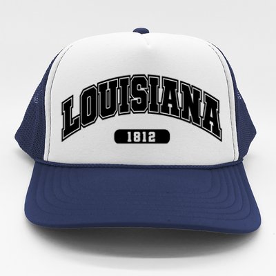 Louisiana Collegiate Style 1812 Trucker Hat