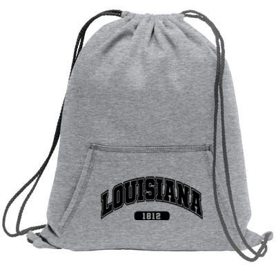 Louisiana Collegiate Style 1812 Sweatshirt Cinch Pack Bag