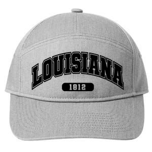 Louisiana Collegiate Style 1812 7-Panel Snapback Hat