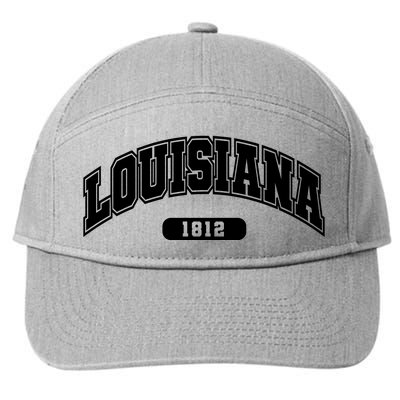 Louisiana Collegiate Style 1812 7-Panel Snapback Hat