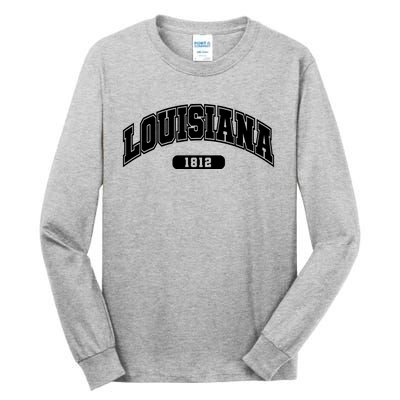 Louisiana Collegiate Style 1812 Tall Long Sleeve T-Shirt