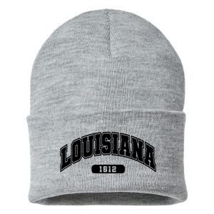 Louisiana Collegiate Style 1812 Sustainable Knit Beanie