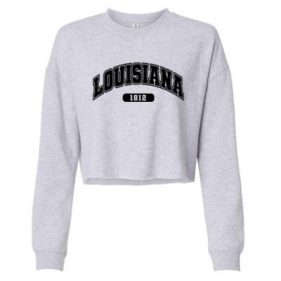 Louisiana Collegiate Style 1812 Cropped Pullover Crew