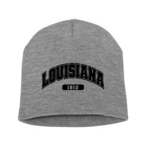 Louisiana Collegiate Style 1812 Short Acrylic Beanie