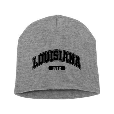 Louisiana Collegiate Style 1812 Short Acrylic Beanie