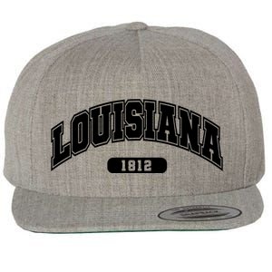 Louisiana Collegiate Style 1812 Wool Snapback Cap