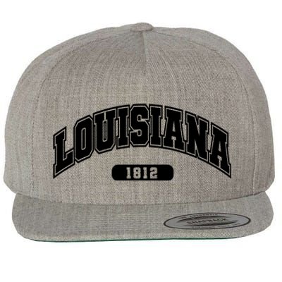 Louisiana Collegiate Style 1812 Wool Snapback Cap