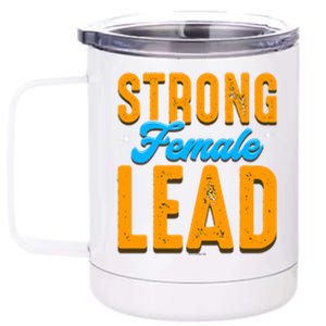 Leadership Coworker Swagazon Associate Strong Female Lead Great Gift 12 oz Stainless Steel Tumbler Cup