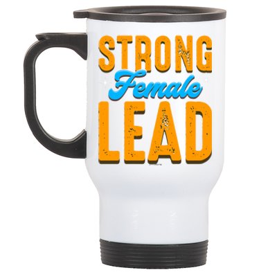 Leadership Coworker Swagazon Associate Strong Female Lead Great Gift Stainless Steel Travel Mug