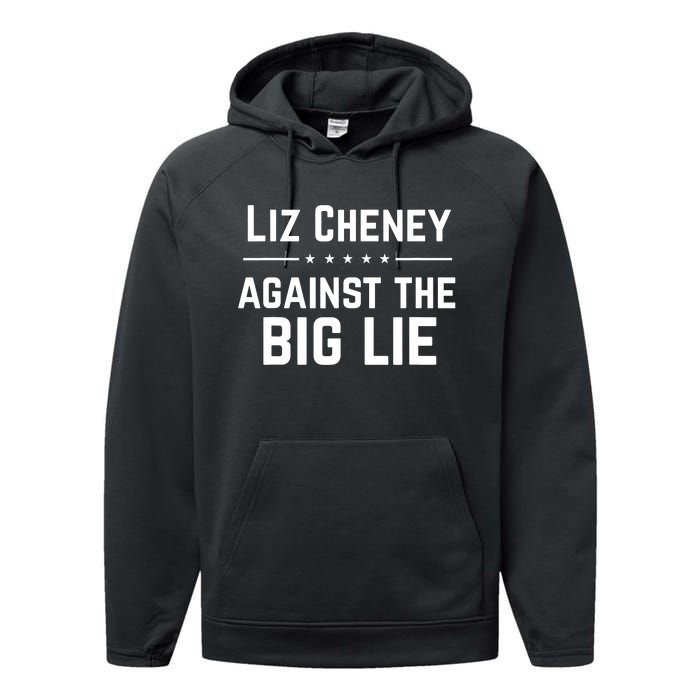 Liz Cheney Supporter Performance Fleece Hoodie