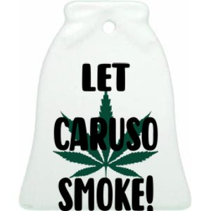 Let Caruso Smoke Ceramic Bell Ornament