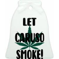 Let Caruso Smoke Ceramic Bell Ornament