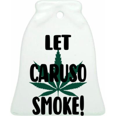 Let Caruso Smoke Ceramic Bell Ornament