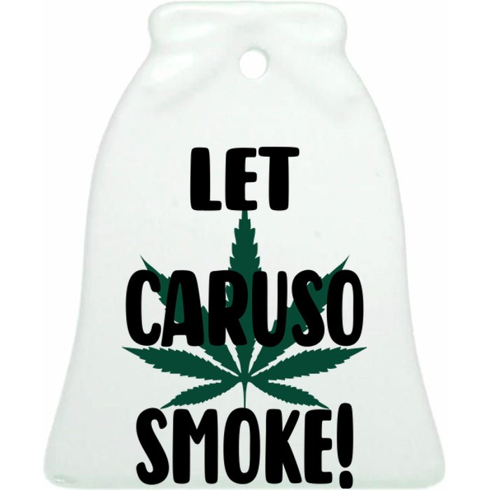 Let Caruso Smoke Ceramic Bell Ornament