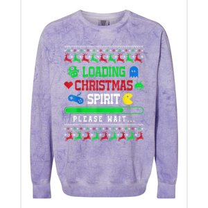 Loading Christmas Spirit Funny Ugly Sweater Christmas Squad Gift Colorblast Crewneck Sweatshirt