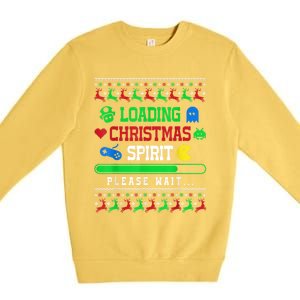 Loading Christmas Spirit Funny Ugly Sweater Christmas Squad Gift Premium Crewneck Sweatshirt