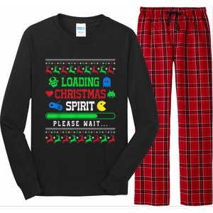 Loading Christmas Spirit Funny Ugly Sweater Christmas Squad Gift Long Sleeve Pajama Set