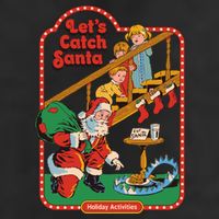 Let's Catch Santa Holiday Archives 7 Panel Mesh Trucker Snapback Hat