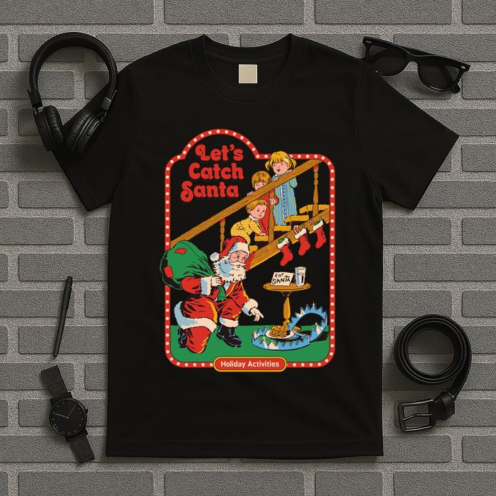 Let's Catch Santa Holiday Archives T-Shirt