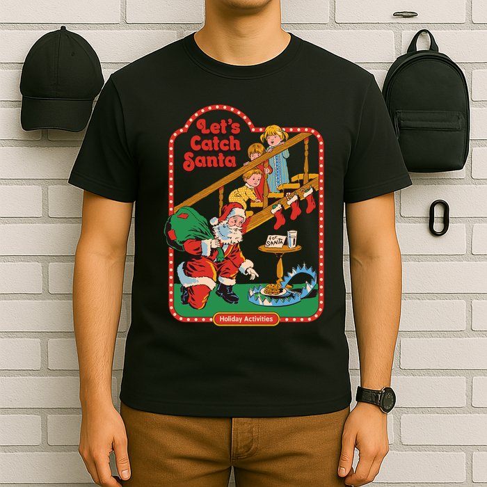 Let's Catch Santa Holiday Archives T-Shirt