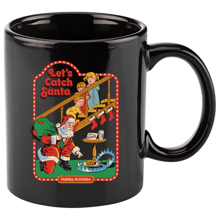 Let's Catch Santa Holiday Archives 11oz C Handle Ceramic Mug