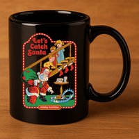 Let's Catch Santa Holiday Archives 11oz C Handle Ceramic Mug