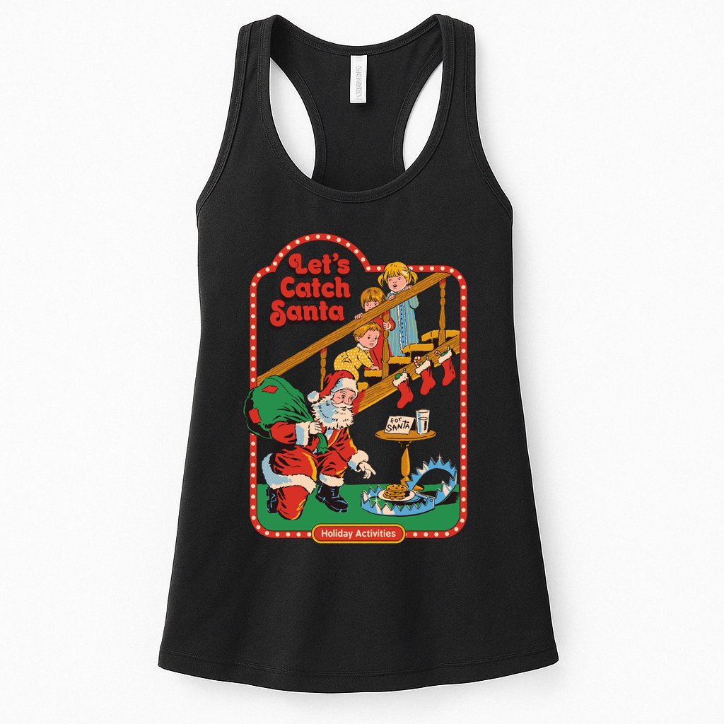 Let's Catch Santa Holiday Archives Womens Tank Top
