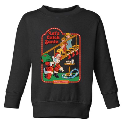 Let's Catch Santa Holiday Archives Toddler Sweatshirt