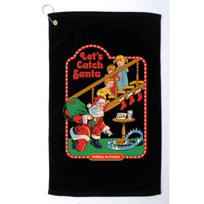 Let's Catch Santa Holiday Archives Golf Towel