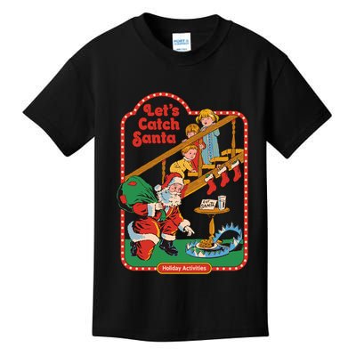 Let's Catch Santa Holiday Archives Kids T-Shirt