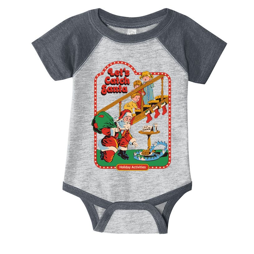Let's Catch Santa Holiday Archives Infant Baby Jersey Bodysuit