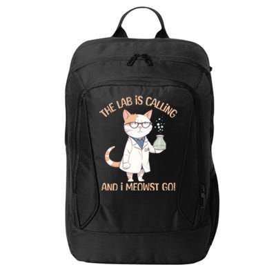 Lab Calling Science Funny Lab Cat Laboratory Chemistry City Backpack