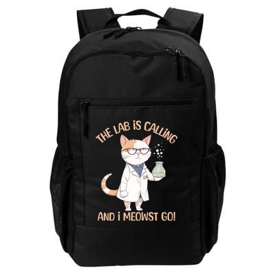 Lab Calling Science Funny Lab Cat Laboratory Chemistry Daily Commute Backpack