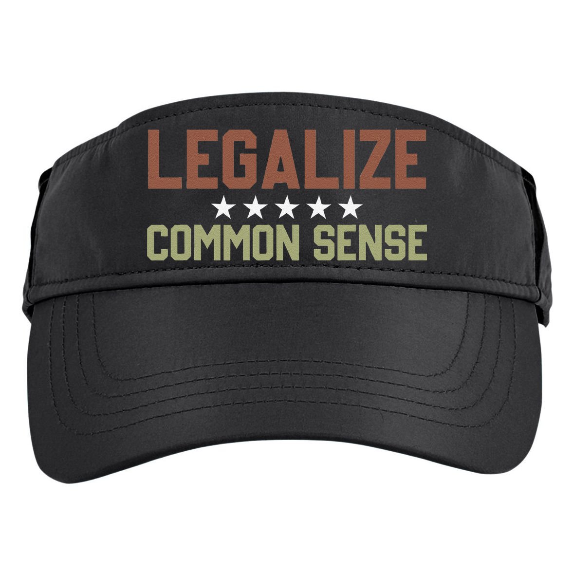 Legalize Common Sense Retro Adult Drive Performance Visor