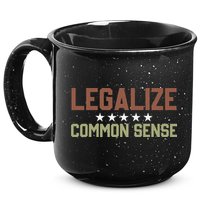 Legalize Common Sense Retro 15oz Campfire Ceramic Mug