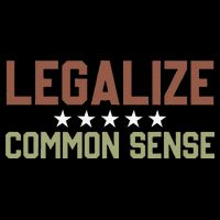 Legalize Common Sense Retro Drawstring Bag