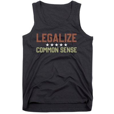 Legalize Common Sense Retro Tank Top