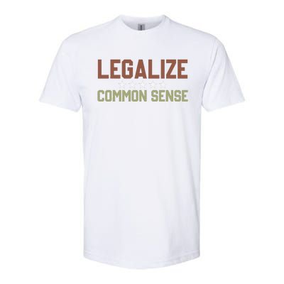 Legalize Common Sense Retro Softstyle CVC T-Shirt