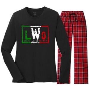 LWO Champion Sport Limited Edition Women's Long Sleeve Flannel Pajama Set 