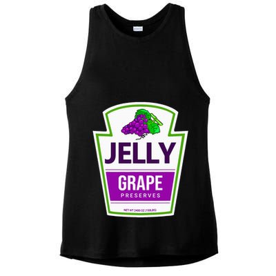 Lazy Costume S Grape Jelly Jar For Halloween Ladies PosiCharge Tri-Blend Wicking Tank