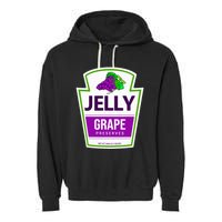 Lazy Costume S Grape Jelly Jar For Halloween Garment-Dyed Fleece Hoodie