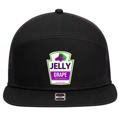 Lazy Costume S Grape Jelly Jar For Halloween 7 Panel Mesh Trucker Snapback Hat