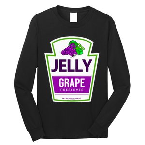 Lazy Costume S Grape Jelly Jar For Halloween Long Sleeve Shirt