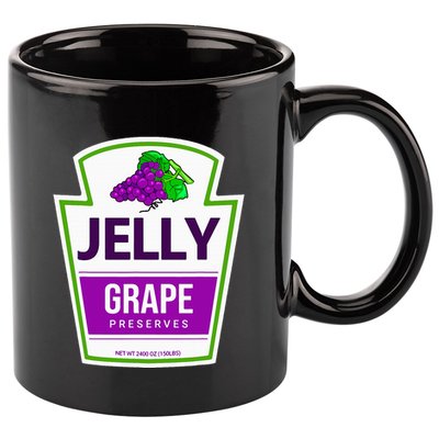 Lazy Costume S Grape Jelly Jar For Halloween 11oz C Handle Ceramic Mug