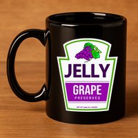 Lazy Costume S Grape Jelly Jar For Halloween 11oz C Handle Ceramic Mug