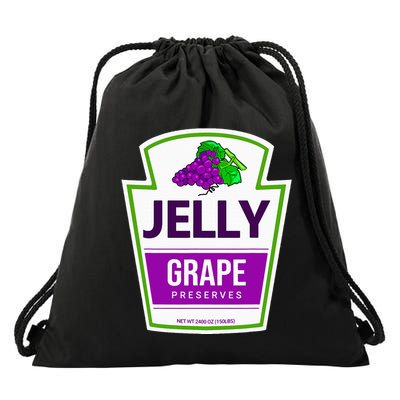 Lazy Costume S Grape Jelly Jar For Halloween Drawstring Bag