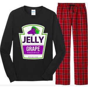 Lazy Costume S Grape Jelly Jar For Halloween Long Sleeve Pajama Set