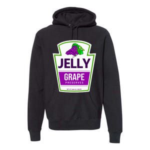 Lazy Costume S Grape Jelly Jar For Halloween Premium Hoodie