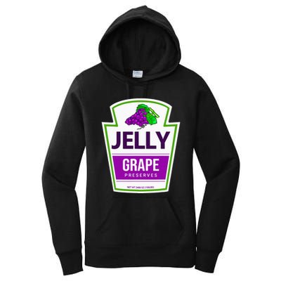 Lazy Costume S Grape Jelly Jar For Halloween Women's Pullover Hoodie